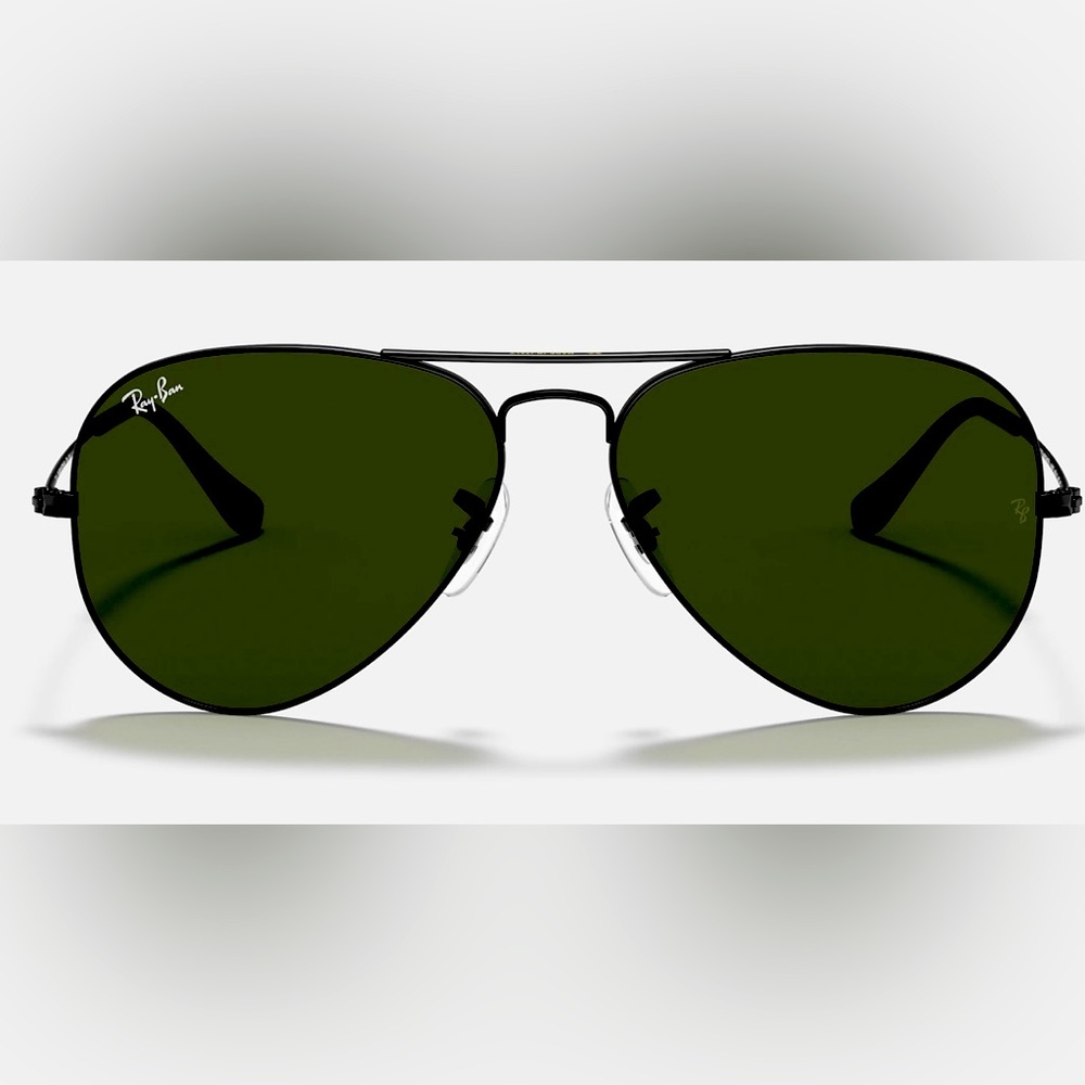 RAYBAN Black Aviator Sunglasses NWOT